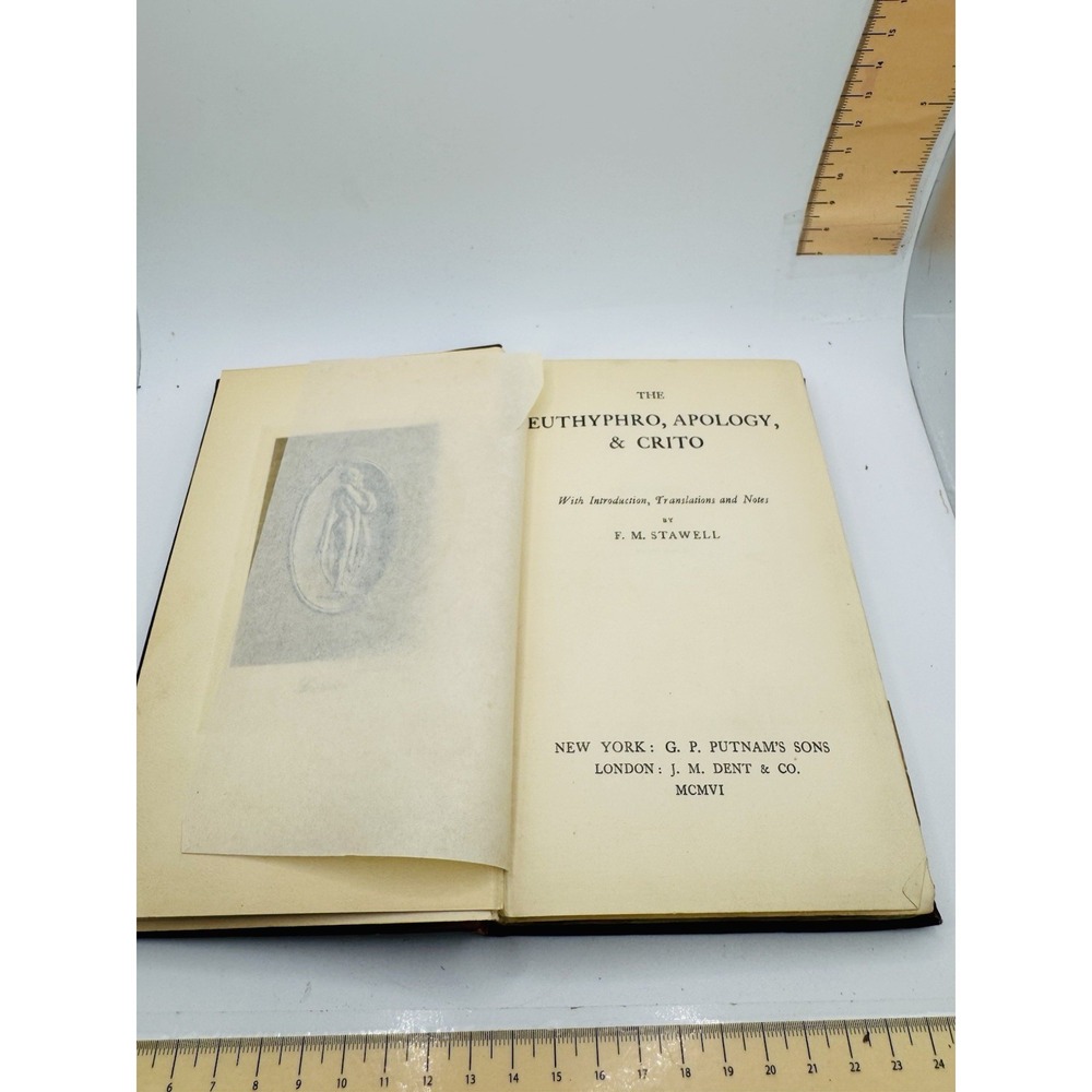 1906‎ hardcover edition of Euthyphro, Apology, and Crito